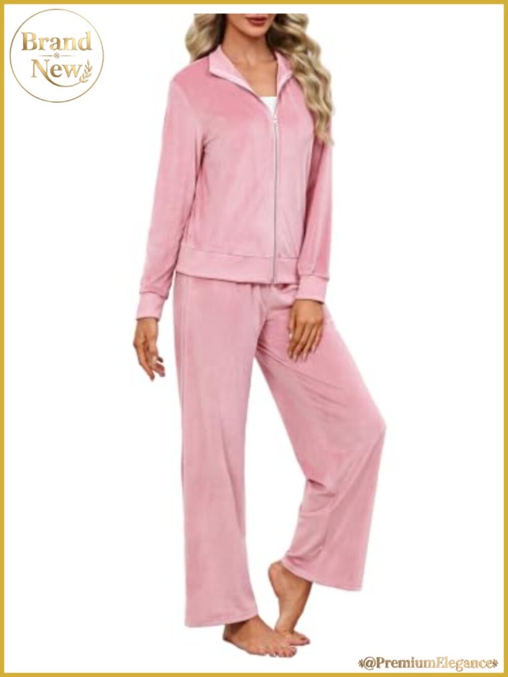Women's Velour Tracksuit 2 Piece Set Fall Outfit Sweatsuits